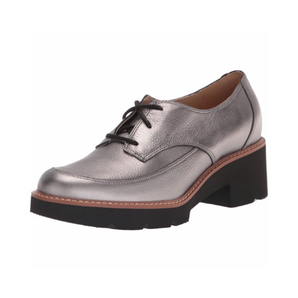Naturalizer Womens Devin Leather Heel Oxfords 7.5 New with Box